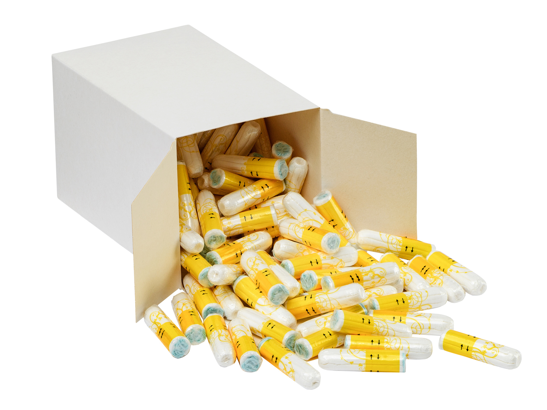 Hygiënezakjes, maandverband en tampons