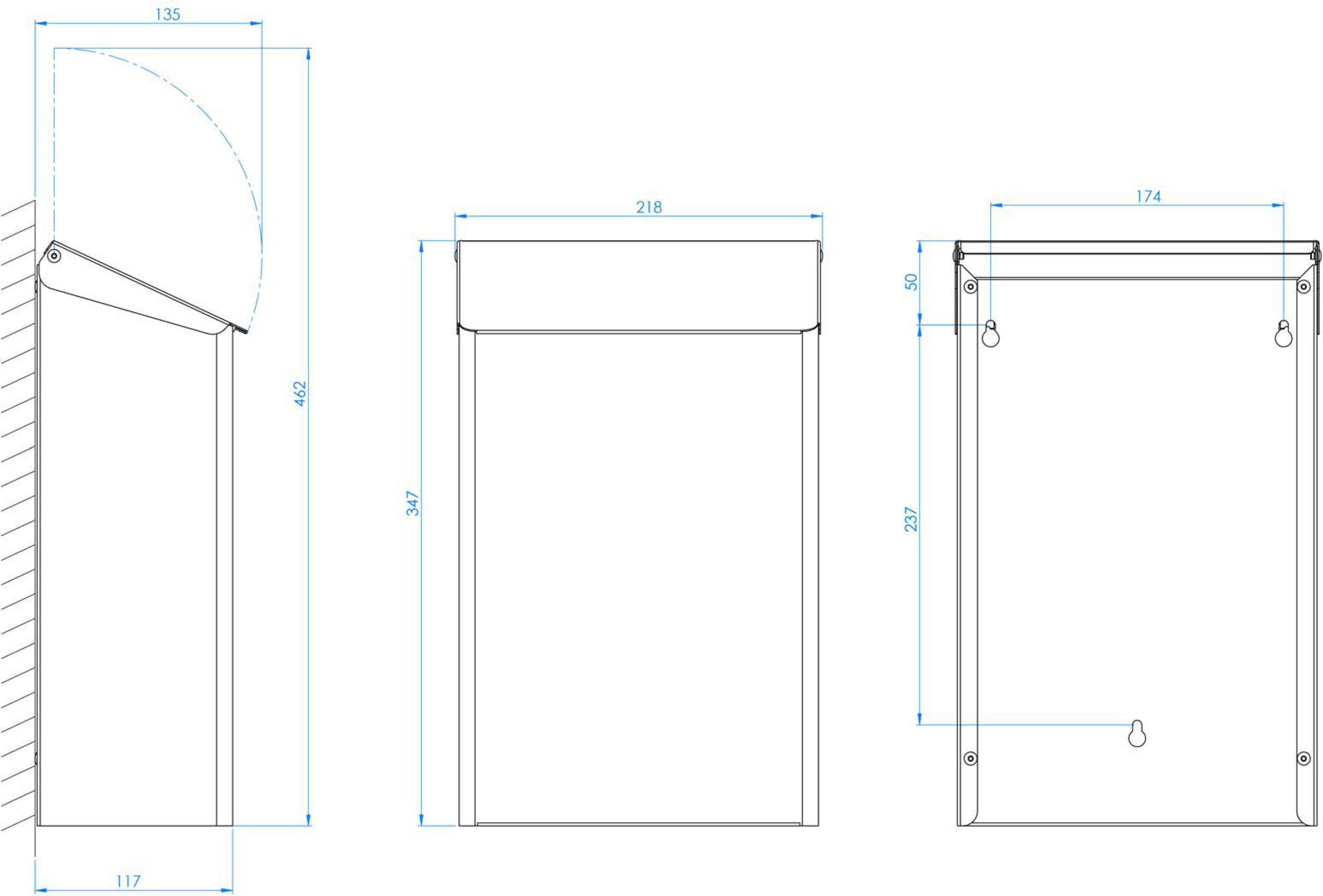 Afvalbak 7 liter (RVS, wit kleur) - Afbeelding 2