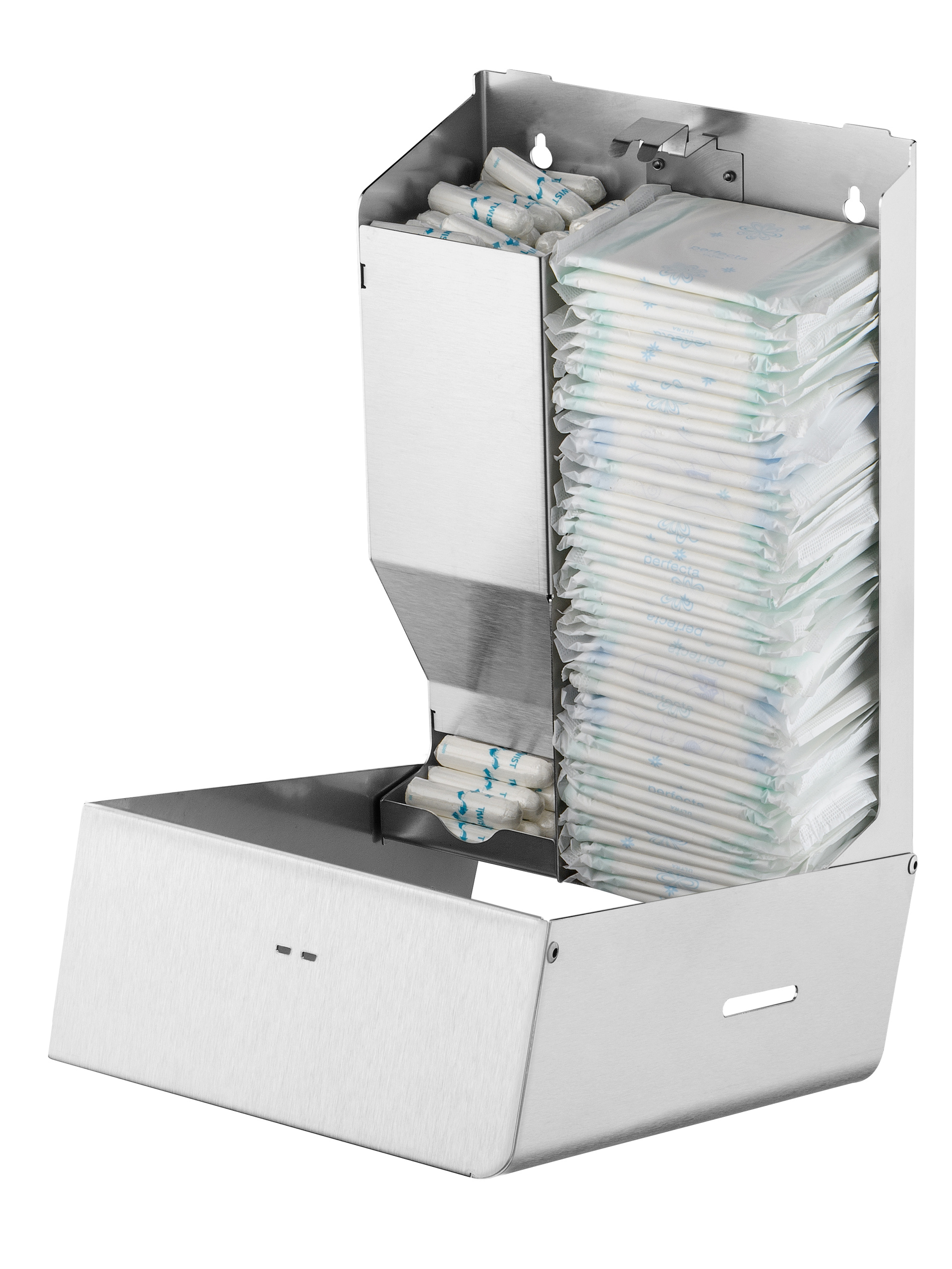 Maandverband- & tampondispenser klein RVS - Afbeelding 4