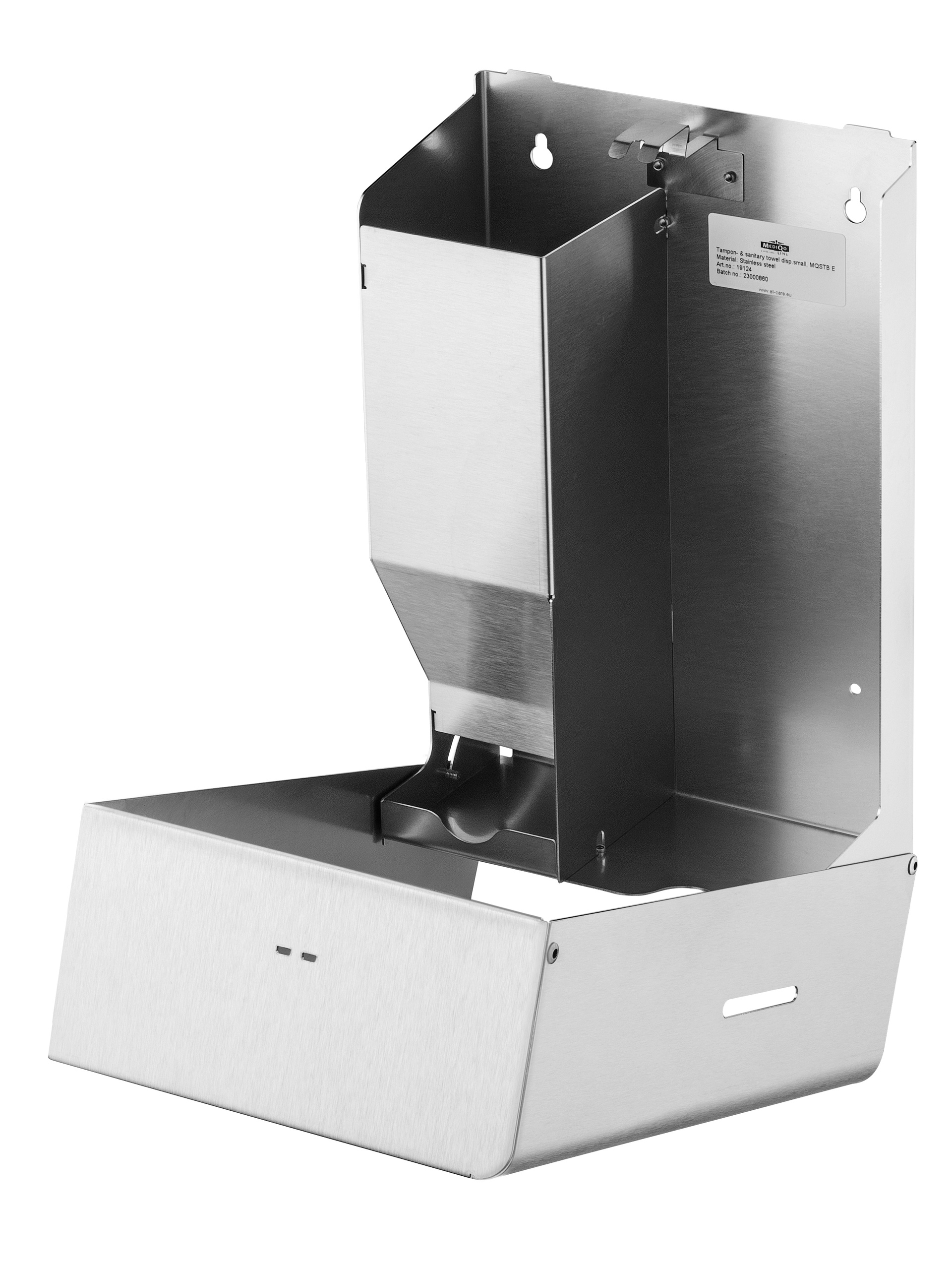 Maandverband- & tampondispenser klein RVS - Afbeelding 5