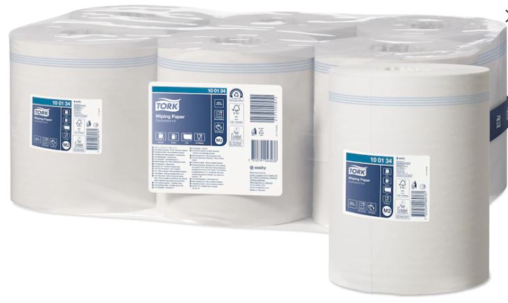 100134 TORK Wiping Poetsrol midi 1 laags