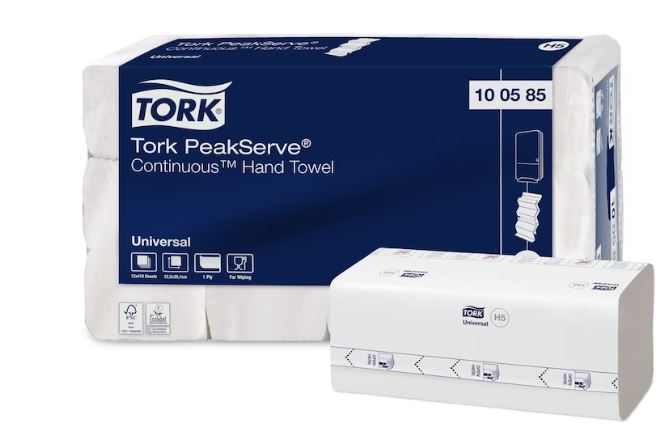 100585 TORK PeakServe Continu Handdoek 1 laags