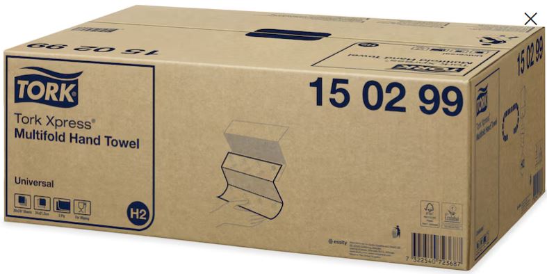 150299 TORK Xpress Multifold Handdoek 2 laags